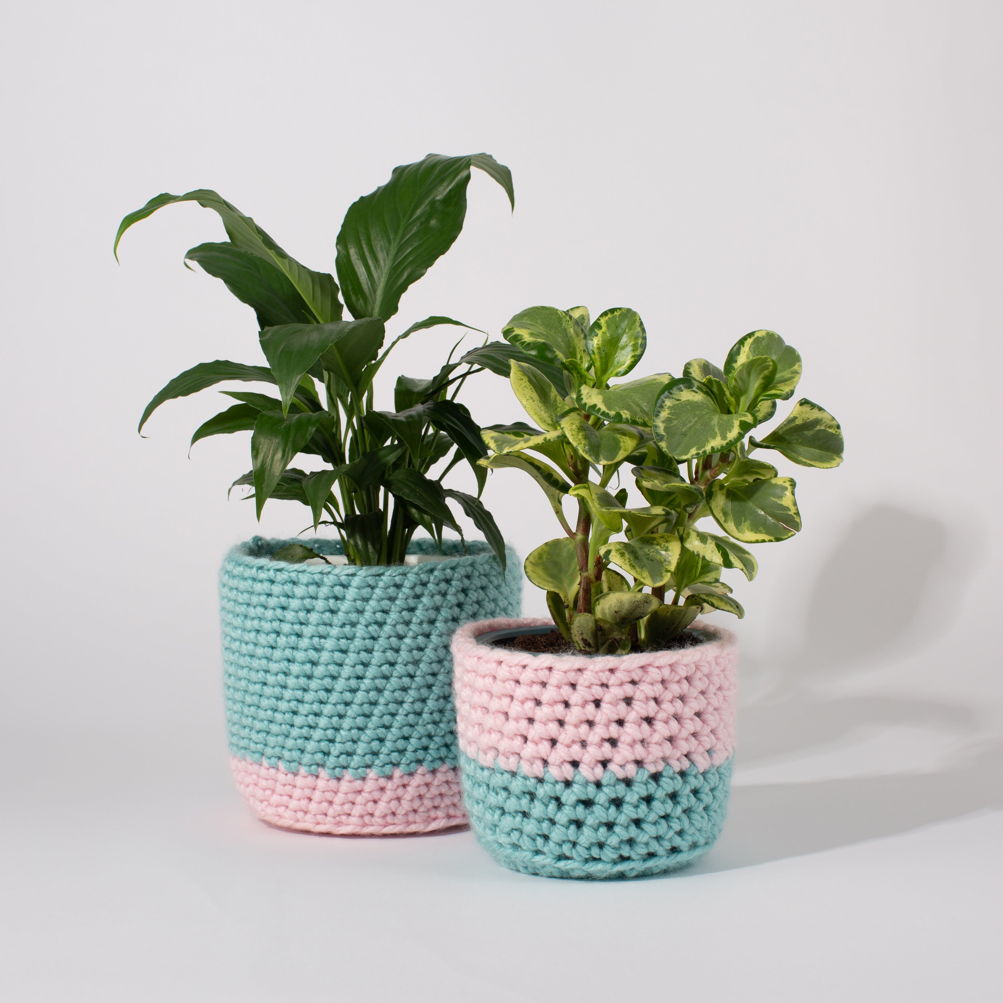 crochet pot plant holder Hey Hobby